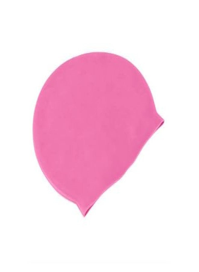Simcox Silicone Swim Caps for Men & Women, Waterproof Non-Slip Bubble Textured Swimming Cap, Durable Stretch Swim Hat for Adults, Short Hair[Pink] (Pink) - Image 1