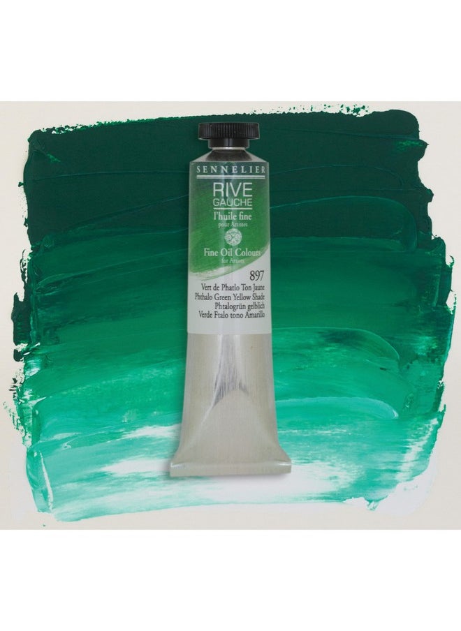 SENNELIER Rive Gauche Artist Oil Color 40 Ml Phthalo Green Yellow Shade  - Image 5