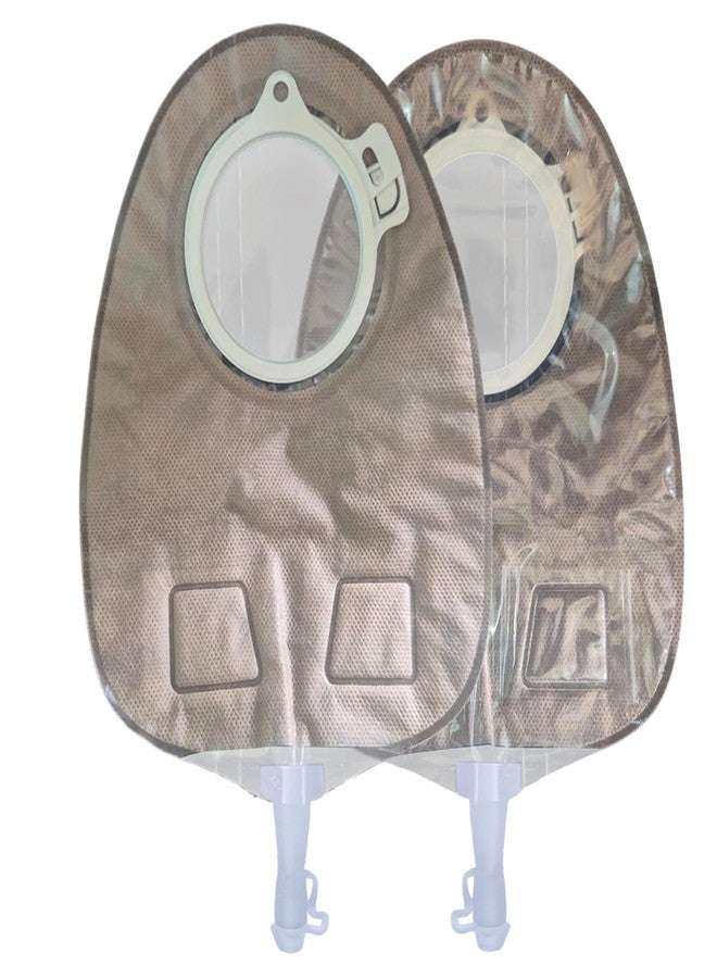 MED PU 250-11855 Transparent Two-Piece Urostomy Bag 50 mm - Drainable Ostomy Bag with Valve & Night Drain Option (5) - Image 1