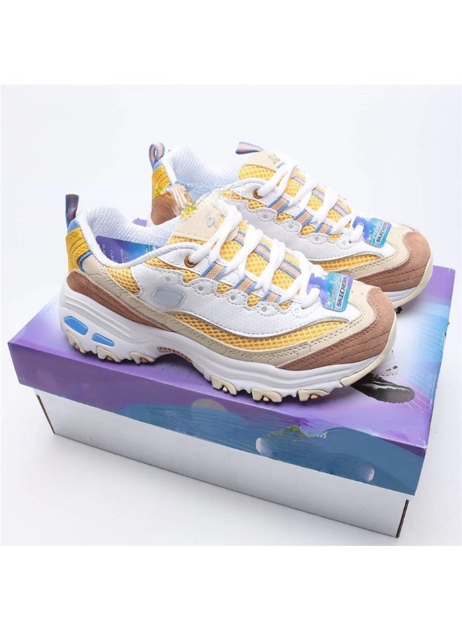 KUYING New Spring And Summer Breathable Classic Thick Sole Heightening Casual Sports Shoes