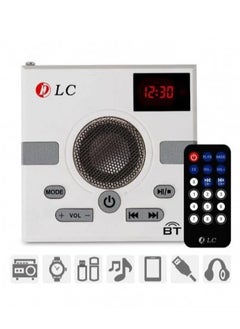 DLC Portable Radio Bluetooth Speaker With Remote White/Black/Grey  - Image 1
