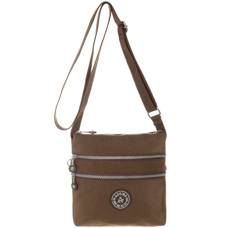 AOCINA Crossbody Purses for Women Lightweight Small Travel Bag Shoulder Purses and Handbags with Multi Zipper Pockets(Coffee) - Image 1