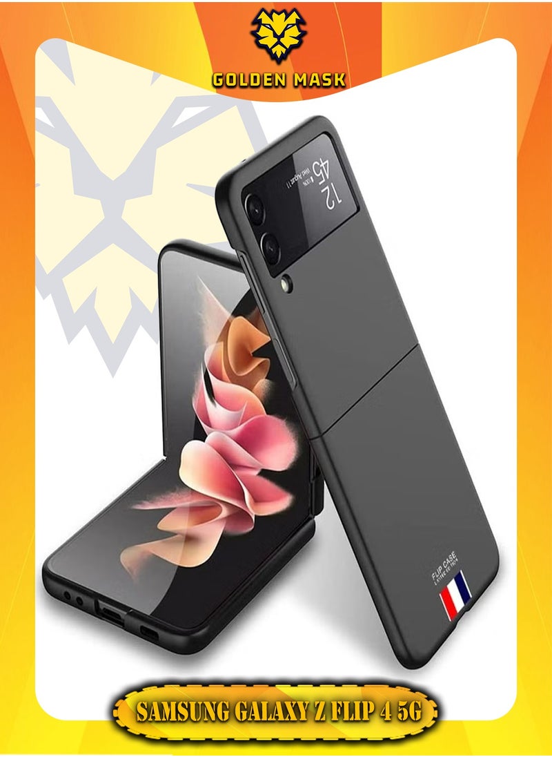 GKK - Z Flip 4 Case, Galaxy Z Flip 4 Case Cover Protective, Ultra-Thin Samsung Flip 4 Case Limited Edition Z Flip 4 Case Cover Designed for Samsung Galaxy Z Flip 4 5G, Black Mark - Image 1
