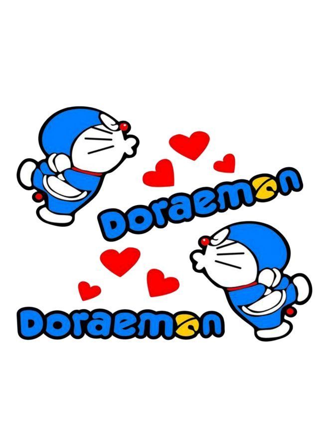NIBEMINENT 2-Piece Doraemon Printed Car Sticker - Image 1