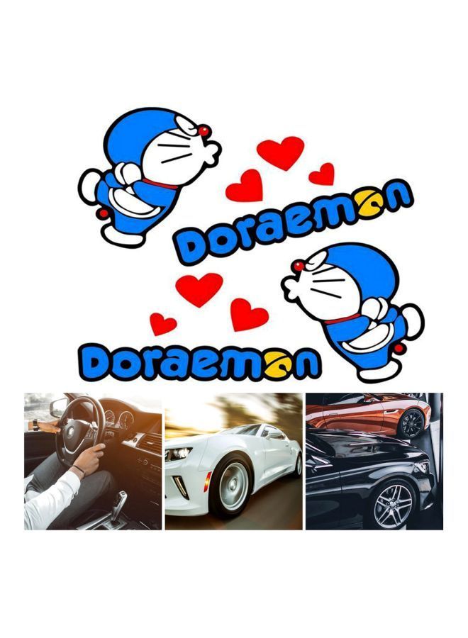 NIBEMINENT 2-Piece Doraemon Printed Car Sticker - Image 4