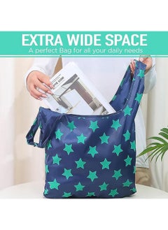 Y&D 5 Piece Set Convenient Folding Shopping Oxford Cloth Tote  - Image 5