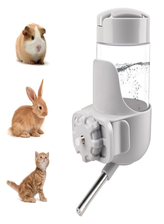 Depets Guinea Pig Water Bottle No Drip, 12 oz Small Animal Water Dispenser for Rabbit Hamster Rat Ferret Kitten, Top Refill Cage Water Bottle with Screw Fastener - Image 1