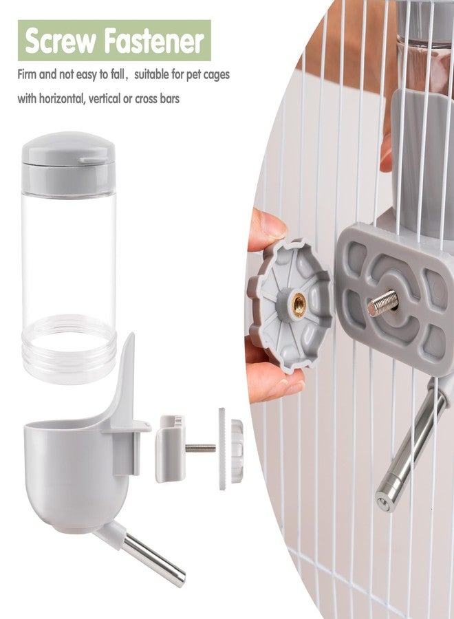 Depets Guinea Pig Water Bottle No Drip, 12 oz Small Animal Water Dispenser for Rabbit Hamster Rat Ferret Kitten, Top Refill Cage Water Bottle with Screw Fastener - Image 4