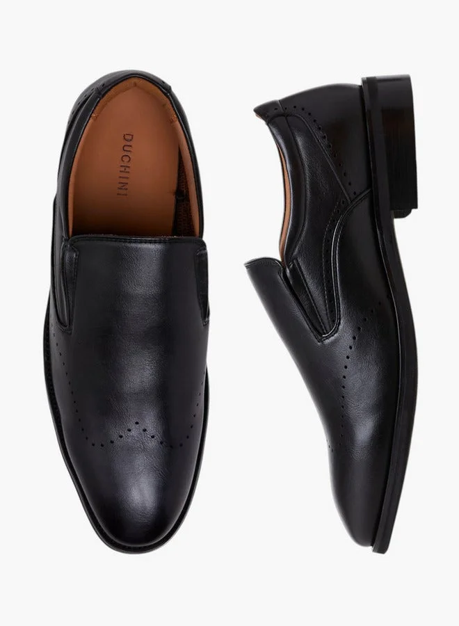 DUCHINI BLACK Men Perforated Loafers for Men | Best Price UAE