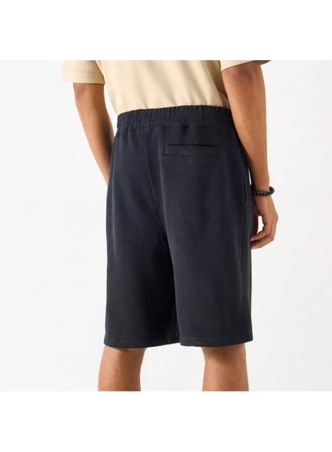 SP Characters Solid Shorts with Drawstring Closure and Pockets