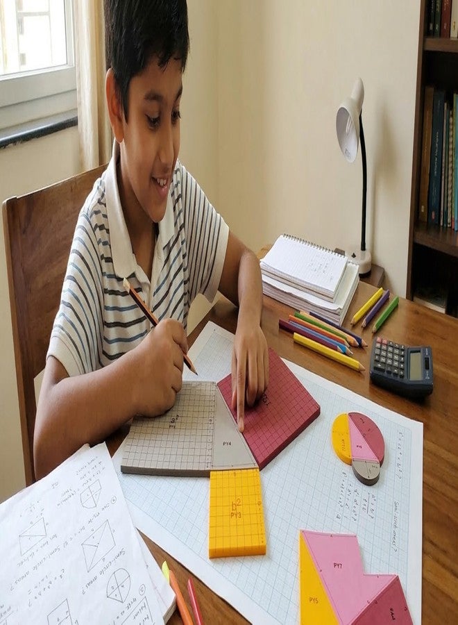 StepsToDo Pythagoras Theorem Activity Kit - Hands-On Maths Teaching Aid for Class 5 to Class 9 | Geometry Proof Demonstration Model | STEM Educational Math Lab Kit for School & Home Learning - Image 4