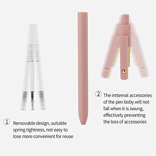 Ddaowanx Gel Pens,0.5mm Quick Dry Black Ink Pens Fine Point Smooth Writing Pens, Cute Office School Supplies Gifts for Women (24 Pcs Morandi-Black Ink) - Image 3