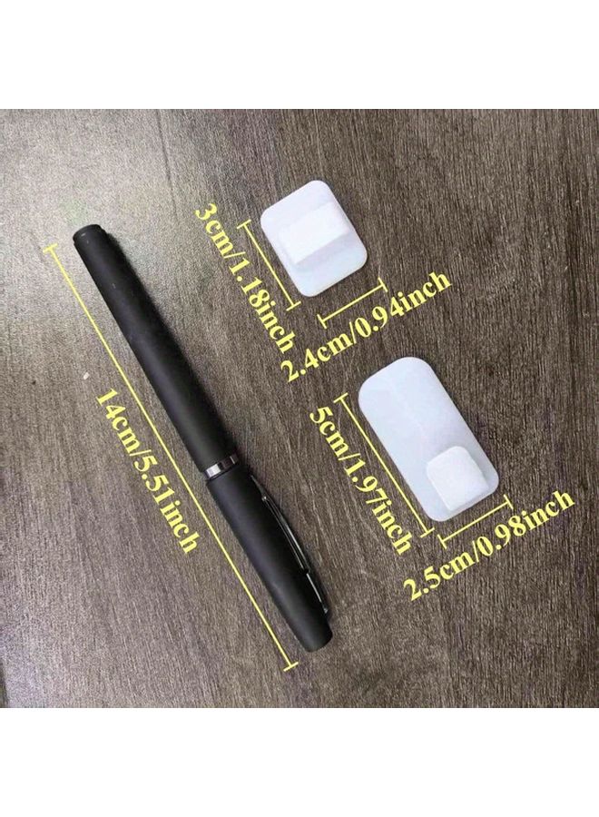 3 Pairs Strong Adhesive Hooks Nail Free Traceless Wall Hooks Durable Plastic Storage Organizer - Image 4