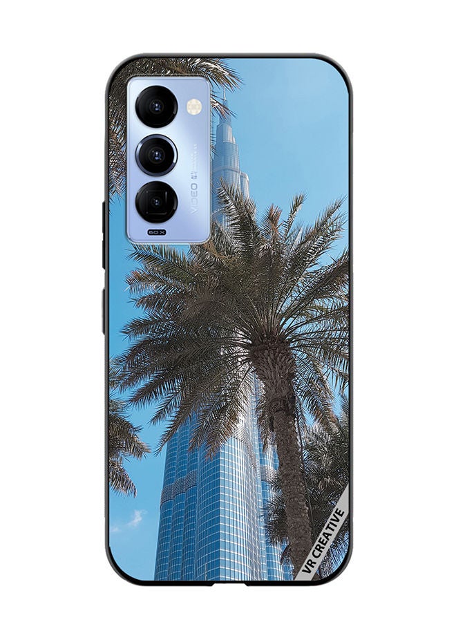 VR CREATIVE Protective Case Cover For Tecno Camon 18/18 P Royal Burj Khalifa Design Multicolour - Image 1