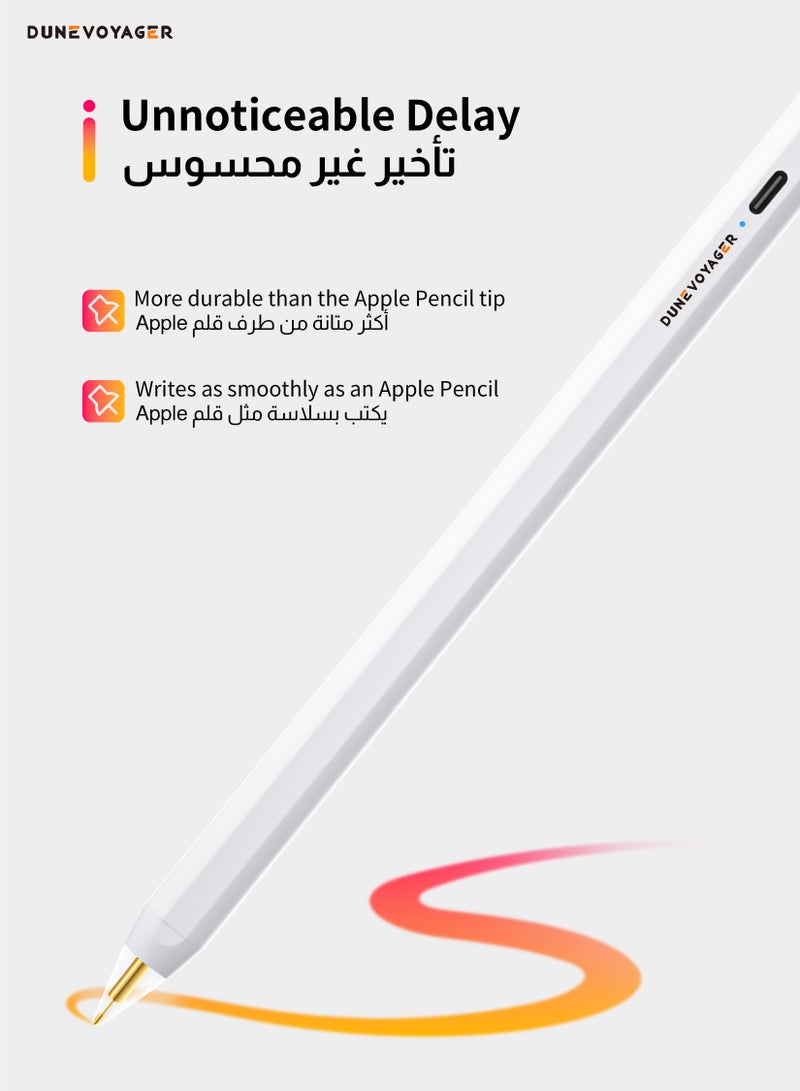 Active Digital Stylus Pen Pencil Pro 2nd Generation iPad Pen With Fast Charging High Precision Digital Stylus Pencils，Stylus Pen For Ipad With Palm Rejection Function, Active Pencil Compatible (2018 - Image 2