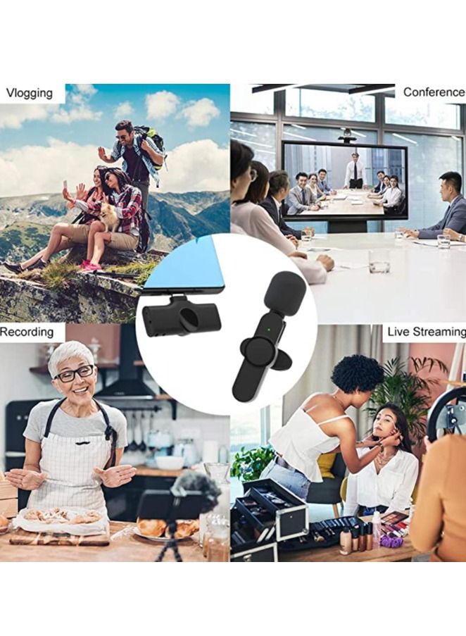 Microphone for iPhone iPad,Plug Upgraded Wireless Lavalier recording - Image 2