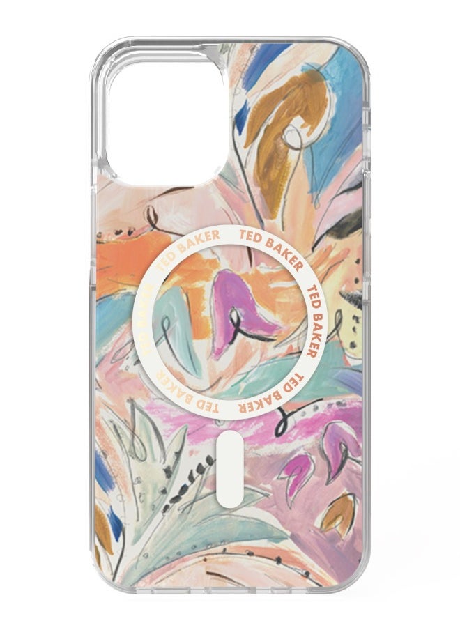 Ted Baker TED BAKER iPhone 14 Plus - MagSafe Anti-Shock Art Print Fashion Case  - Image 1