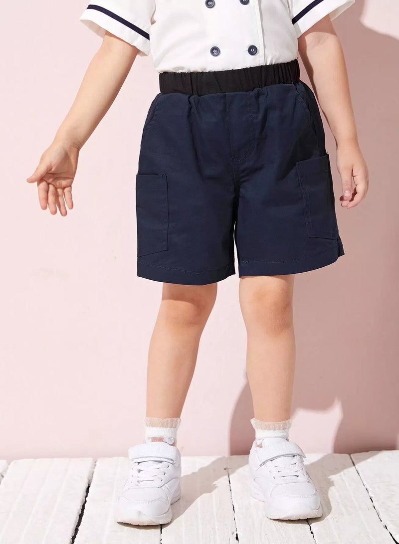 Toddler Girls Elastic Waist Shorts - Image 1