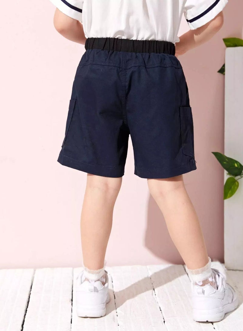 Toddler Girls Elastic Waist Shorts - Image 2
