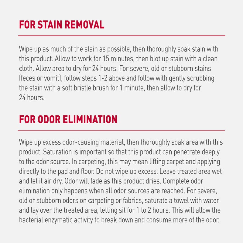 Nature's Miracle Nature’s Miracle Advanced Stain and Odor Eliminator Dog Spray, Fresh Scent, Severe Mess Enzymatic Formula For Tough Pet Messes, 32 Ounces - Image 4
