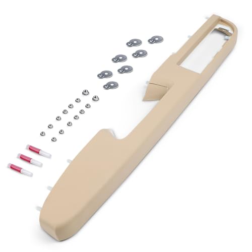 RHAOCZIYAUTO 80995 Front Left Driver Side Armrest Repair Kit Fit for Chevy Silverado Suburban Tahoe Avalanche For GMC Sierra Yukon 2010-2014 Door Panel with Release Handle Above Armrest 27In - Tan - GM# 84127282 - Image 1