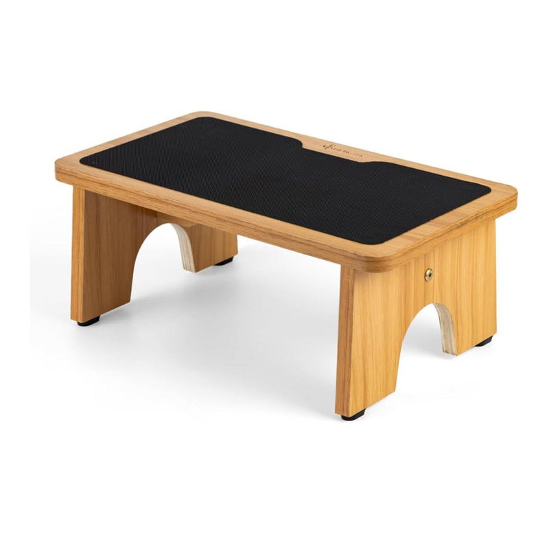 StrongTek Premium Wooden Step Stool - Versatile, Non-Slip, Heavy-Duty Bedside Stool for Bed & Kitchen, Ideal for Adults & Kids, 300lbs Capacity, Elegant Design, No Assembly Required - Image 1