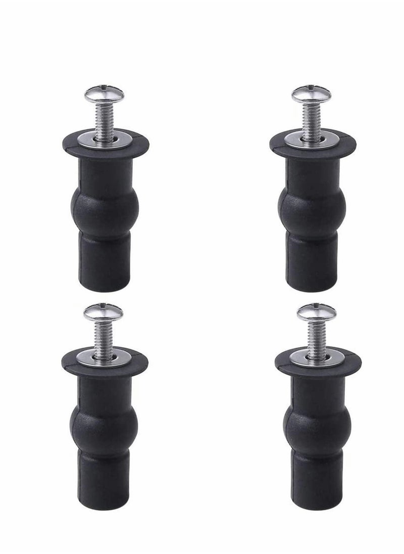 4 Pcs Blind Hole Fittings Expanding Rubber Bolts Nuts for Fixing The Top Toilet Seat Universal Parts Set Household Accessories Repair Parts Top Cover Lid Seat Fixings Blind Hole Fitting - Image 1