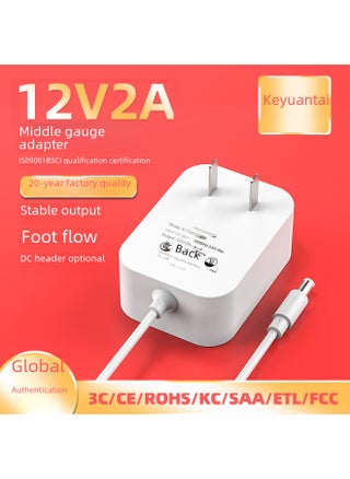 12v2a Power Adapter Original 18w24w US-China Certified Table Lamp Monitoring Massager Small Appliance 1.5a-Color:Black-Specifications:12v1.5a Standard 3c Certification - pzsku/ZD493B6F281B5E0173707Z/45/_/1741853750/6594e93c-fb50-42c0-8cd2-2ce0e234baf0