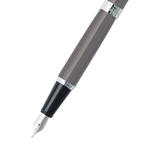 Sheaffer 300 Chrome Plate Trim Fountain Pen, Medium Nib, Metallic Grey (E0932953) - Image 5