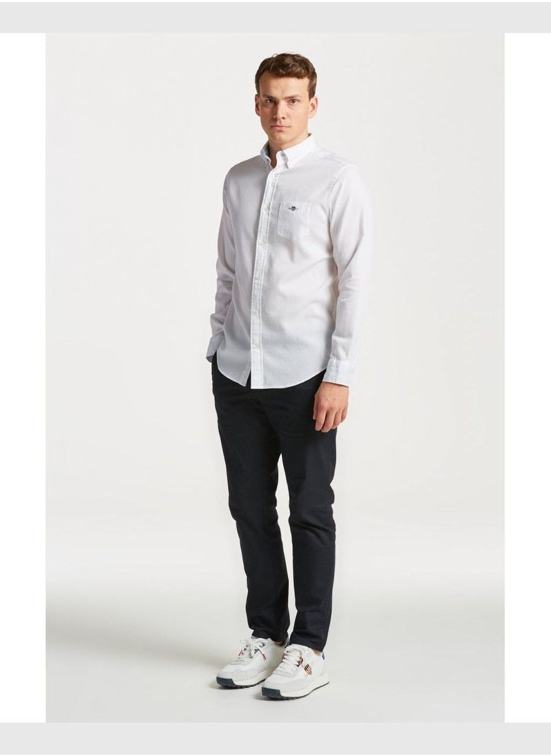 Gant Regular Fit Honeycomb Textured Weave Shirt