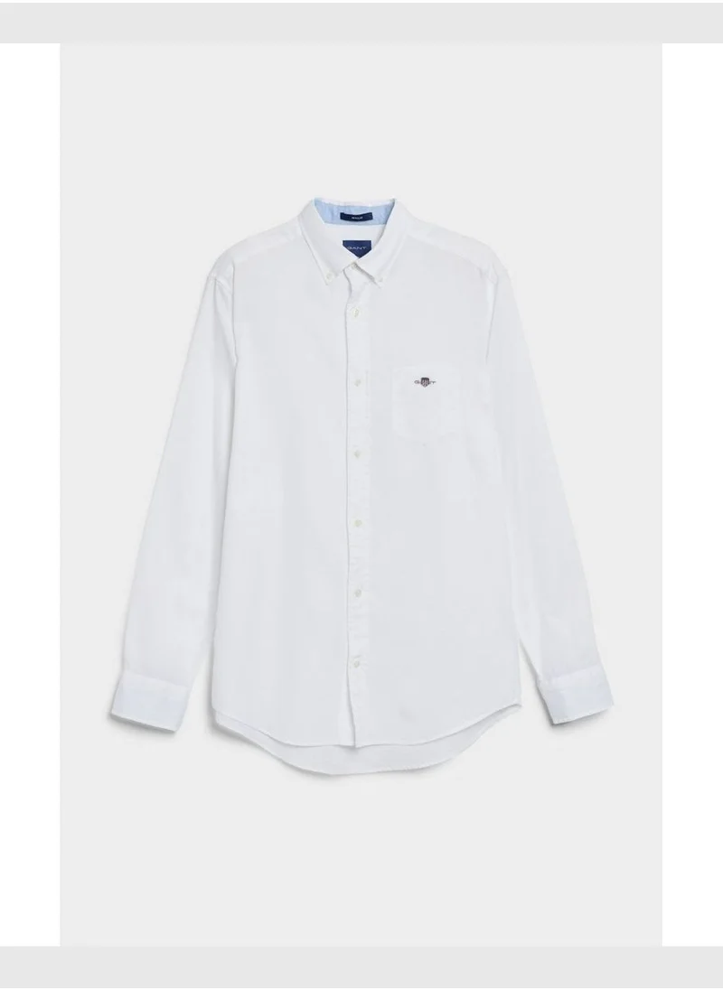 غانت Gant Regular Fit Honeycomb Textured Weave Shirt