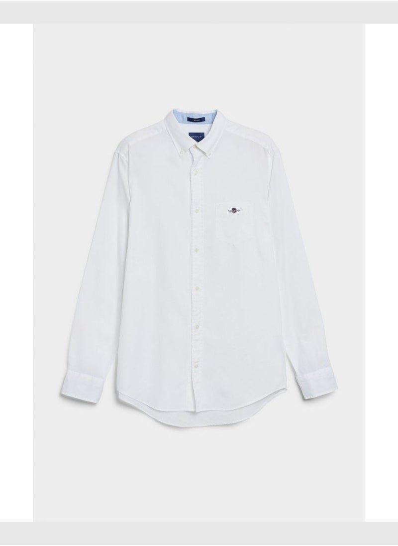 Gant Regular Fit Honeycomb Textured Weave Shirt