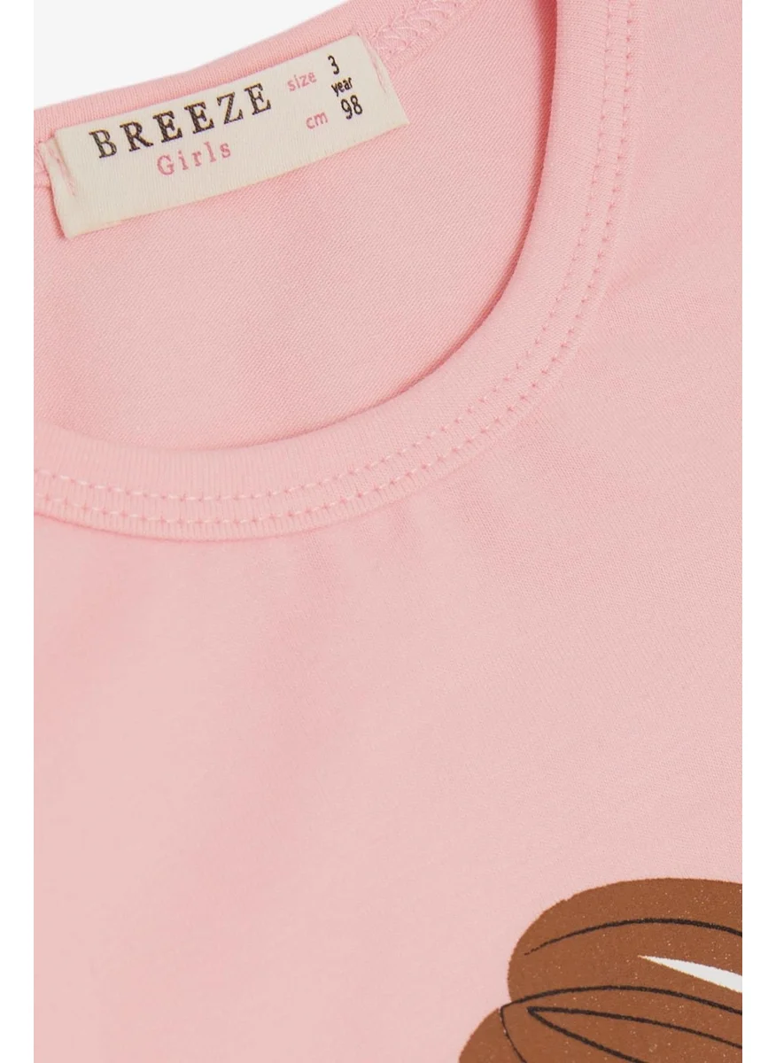 Breeze Girl Child Long Sleeve T-Shirt Friendship Themed Girl Printed 1 4 Years Pink