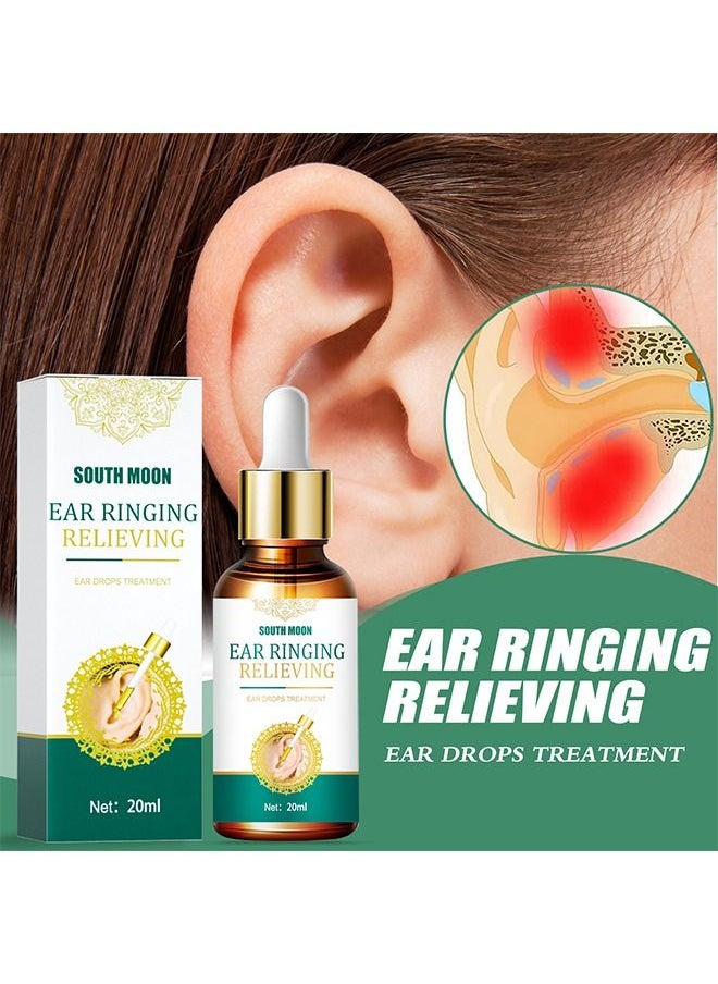 SOUTH MOON Ear Ringing Relieving Tinnitus Relief And Remedies Help Stop Ear Ringing Hearing Loss Eases Pain Unclogs Ears  - Image 1