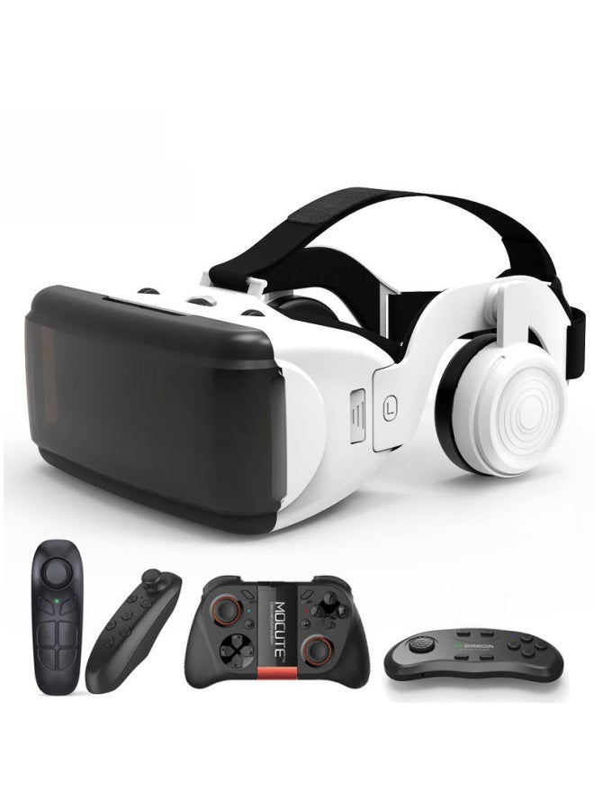 Exclusive 3d Virtual Reality Glasses Thousand Magic Mirror Headset Version Gift Vr Glasses G06ED-Color:G06ED +058 Gamepad - Image 2