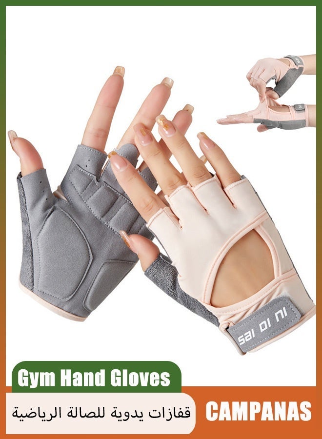 CAMPANAS Weight Lifting Gloves Gym Hand Gloves Anti-Skid Wear-Resistant Breathable Exercise Gloves for Cross Training Workout Cycling Daily Use Men Medium - Image 1