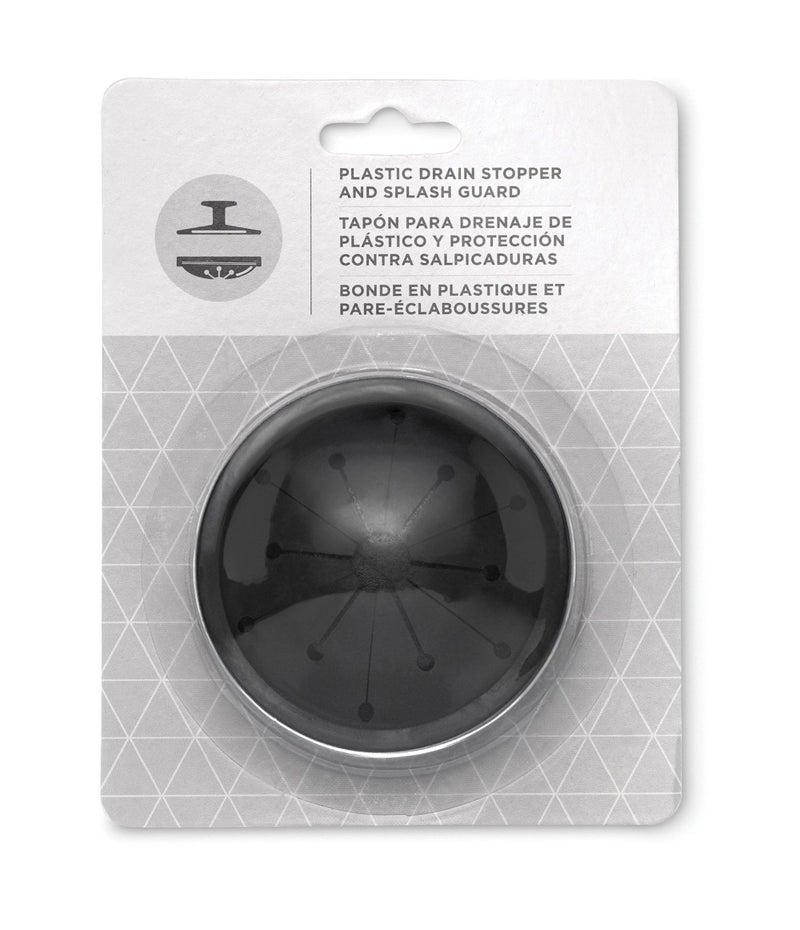 Waste King Black Disposer EZ Mount Garbage Disposal Stopper and Splash Guard for Sink Drain, 1025 - Image 2