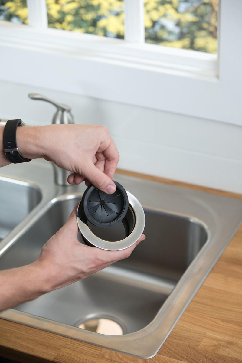 Waste King Black Disposer EZ Mount Garbage Disposal Stopper and Splash Guard for Sink Drain, 1025 - Image 3