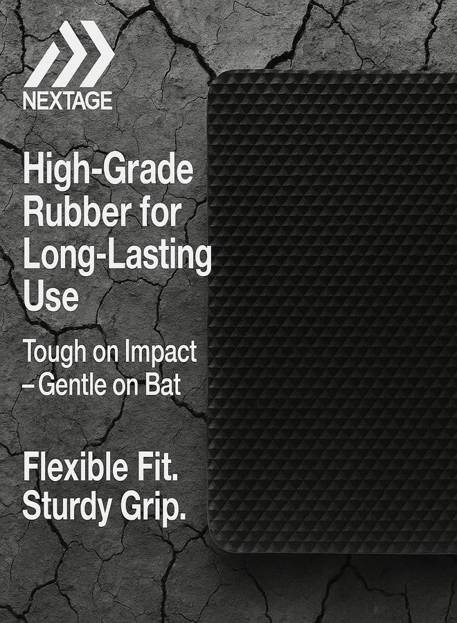 Nextage Cricket Bat Rubber Toe Guard - Guard for Bat Toe Protection | Prevents Moisture & Cracks | Durable Black Rubber Toe Guard - 3 Pcs (Adhesive Required) - Image 5