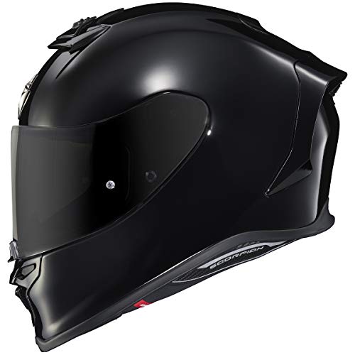 ScorpionEXO R1 Air Full Face Motorcycle Helmet with Pinlock Shield and Bluetooth Ready Speaker Pockets DOT ECE Solid (Gloss Black - X-Large) - Image 2