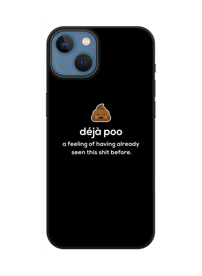 Stylizedd Case for Apple iPhone 14 Slim Snap Classic Series Mobile Cover Hard PC Shield Matte Finish Print - Deja Poo