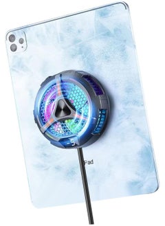 X42 Magnetic Tablet Cooling Fan Temperature Display Radiator for Tablet iPad Portable