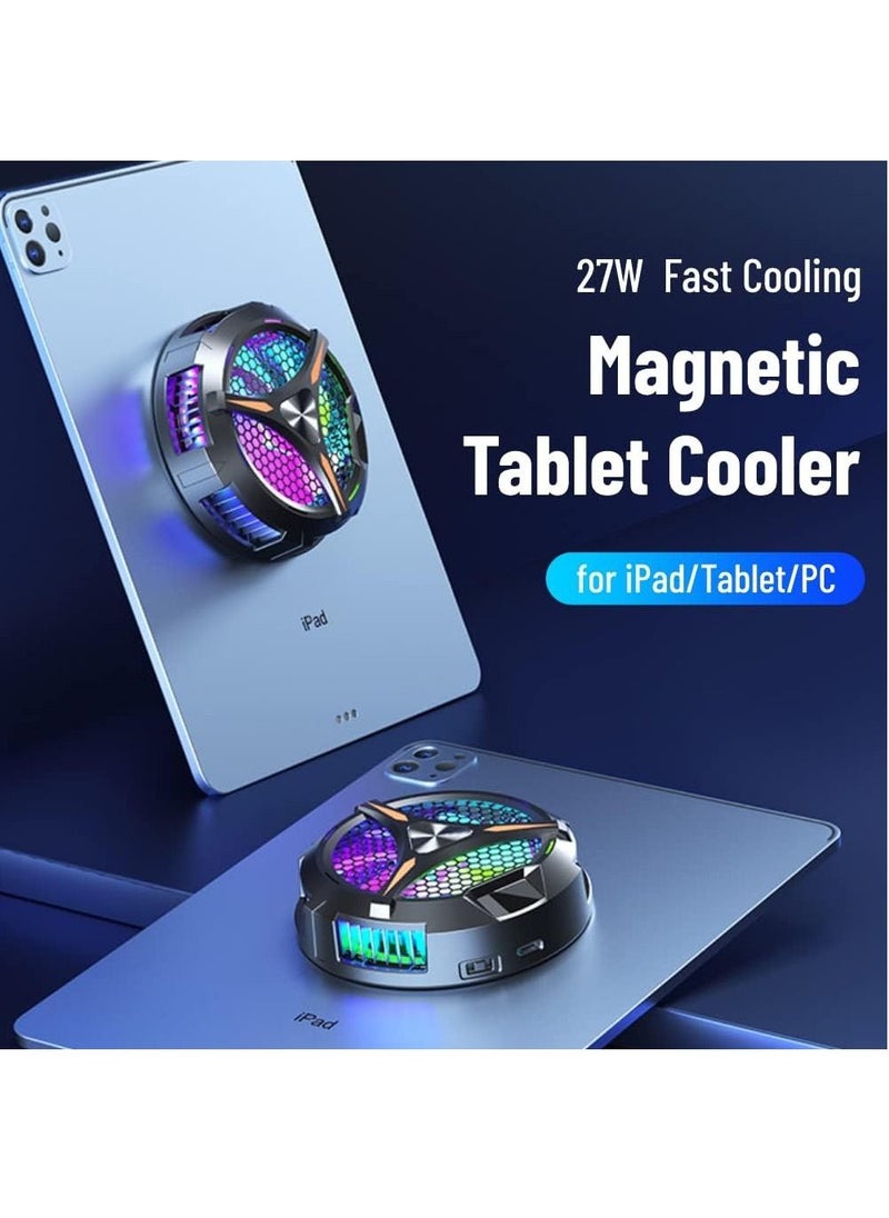 Generic - X42 Magnetic Tablet Cooling Fan Temperature Display Radiator for Tablet iPad Portable - Image 1