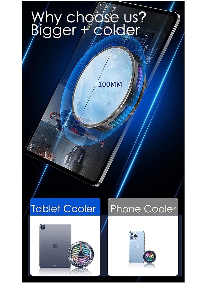 Generic - X42 Magnetic Tablet Cooling Fan Temperature Display Radiator for Tablet iPad Portable - Image 1
