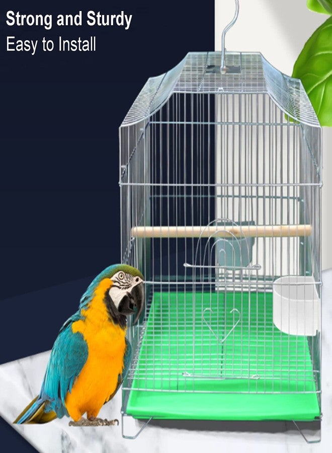 AHANDMAKER 4 Pcs Parrot Cage Replacement Food and Water Cup, White Bird Feeders Winged Universal Cage Plastic Cups Pet Supplies for Small Bird - Image 5