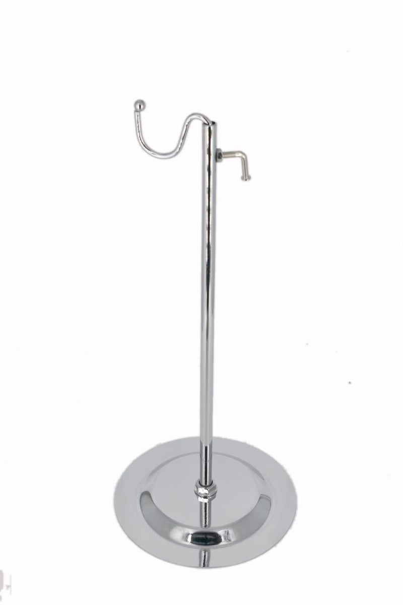 Single Hook Adjustable Chrome Countertop Handbag Display Stand Hanger for Purses Hanging Forms Accessories