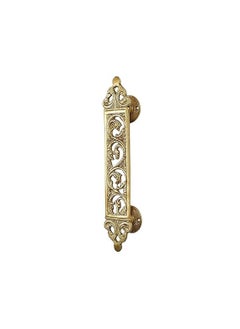 Mla's Decor Mlas Decor Ethnic Indian Design Carved 115 Inches Brass Door Handle Standard Pack of 1  - Image 4