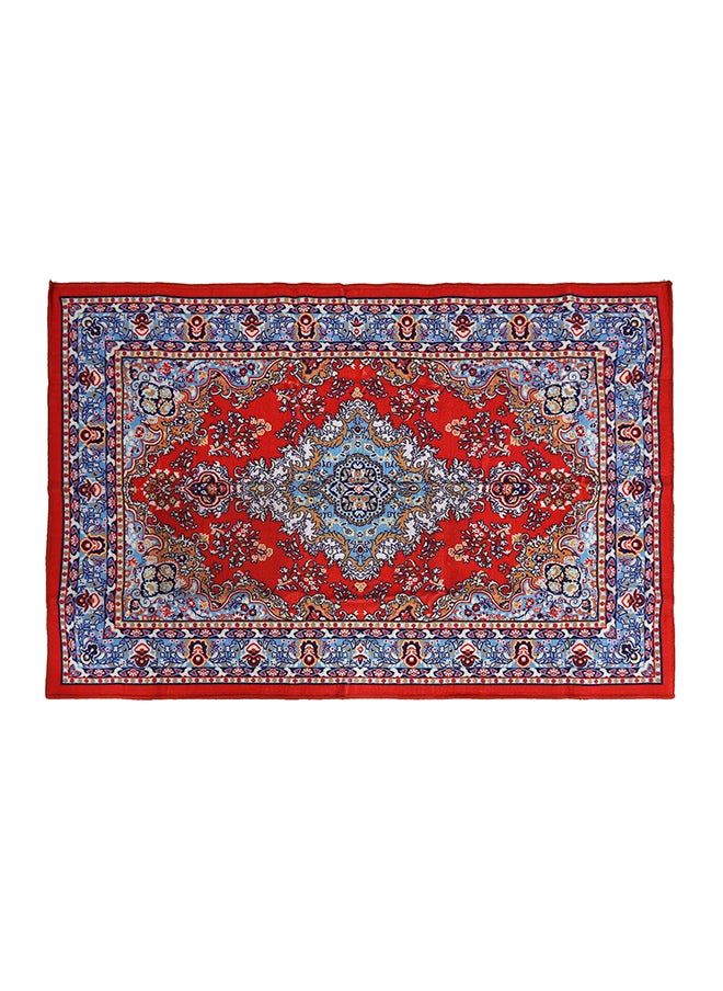 Status Contract Nylon Dari Fringe with Anti Skid Backing, 121 X 182 Cm Red  - Image 2