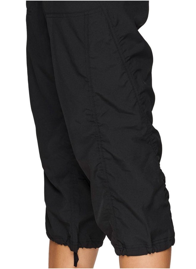 RBX - RBX Active Capri Pants for Women Joggers Stretch Lightweight Women’s Casual Pant Jet Black M - Image 1