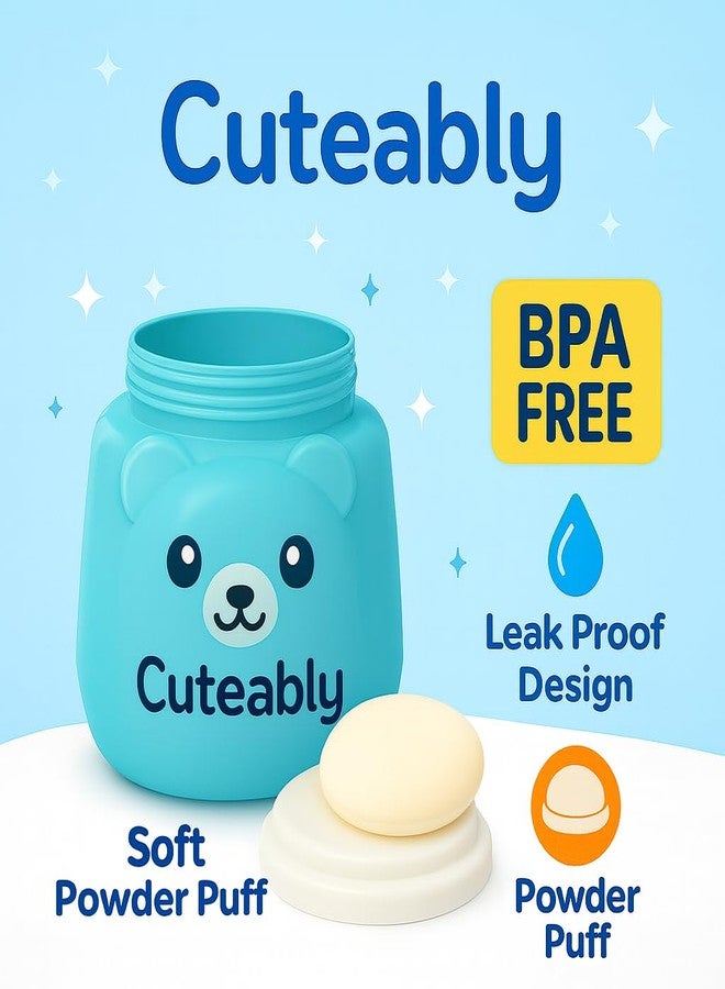 Cuteably powder puff for babies (Blue) - Image 4